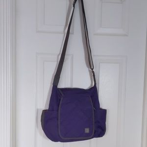 Purple crossbody purse